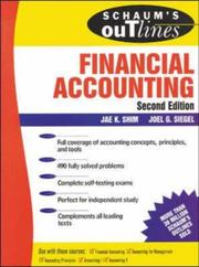Cover of: Schaum's Financial Accounting 2 Ed.