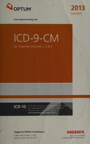 Cover of: ICD-9-CM for hospitals, volumes 1, 2 & 3