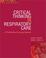 Cover of: Critical Thinking in Respiratory Care