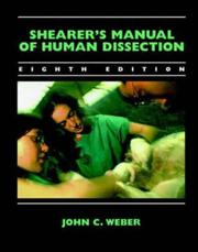 Cover of: Shearer's Manual of Human Dissection by John Weber