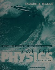 Cover of: Instructor's manual with solutions to accompany College physics
