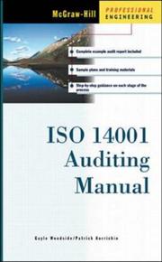 Cover of: ISO 14001 Auditing Manual by Gayle Woodside