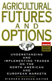 Cover of: Agricultural Futures and Options by Richard Duncan, Richard Duncan