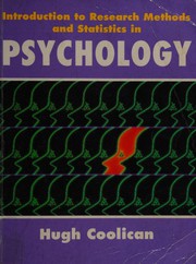 Cover of: Introduction to research methods and statistics in psychology