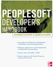 Cover of: Peoplesoft Developer