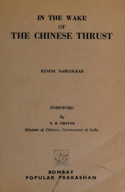 Cover of: In the wake of the Chinese thrust