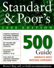 Cover of: Standard and Poor's 500 Guide 2000 by Standard & Poor's