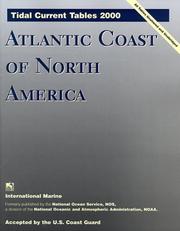 Cover of: Tidal Current Tables 2000: Atlantic Coast of North America (Tidal Current Tables Atlantic Coast of North America)