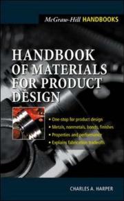 Cover of: Handbook of Materials for Product Design