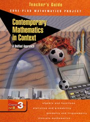 Contemporary mathematics in context by Arthur F. Coxford