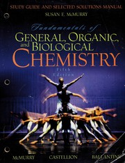 Cover of: Study Guide and Selected Solutions Manual for Fundamentals of General, Organic, and Biological Chemistry by John McMurry, Susan McMurry, Susan E. McMurry