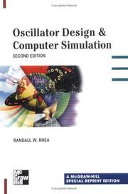 Cover of: Oscillator Design/Compu Si