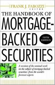 Cover of: Handbook of Mortgage Backed Securities by Frank J. Fabozzi