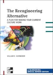 Cover of: The Reengineering Alternative by William E. Schneider