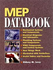 Cover of: MEP databook by Sidney M. Levy