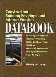 Cover of: Building Envelope and Interior Finishes Databook | Sidney M. Levy