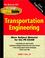 Cover of: Transportation Engineering