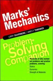 Cover of: Marks' Mechanics Problem-Solving Companion by Larry Silverberg, James P. Thrower