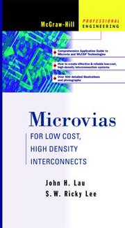 Cover of: Microvias by John H. Lau, S.W. Ricky Lee