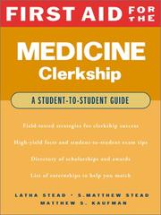 Cover of: First Aid for the Medicine Clerkship