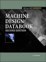 Cover of: Machine Design Databook by K. Lingaiah