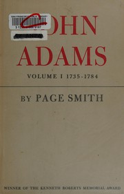 Cover of: John Adams: 1735-1784