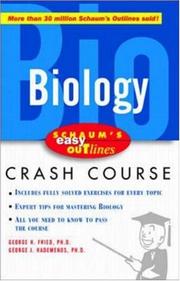 Front cover of Schaum's easy outline biology by Unknown