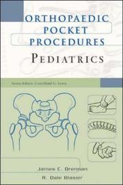 Cover of: Orthopaedic Pocket Procedures | James Drennan
