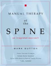 Cover of: Manual Therapy of the Spine: An Integrated Approach