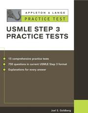 Cover of: Appleton & Lange Practice Tests for the USMLE Step 3