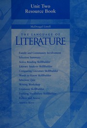 Cover of: The language of literature by McDougal Littell