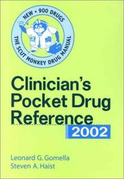 Cover of: Clinician's Pocket Drug Reference 2002 by Gomella, Stanton A. Glantz