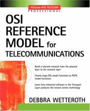 Cover of: OSI reference model for telecommunications