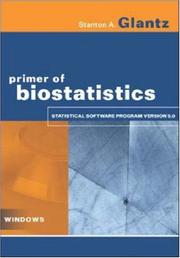 Cover of: Primer of Biostatistics Statistical Software Program CD-ROM by Stanton A. Glantz