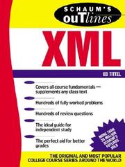Cover of: Schaum's outline of theory and problems of XML