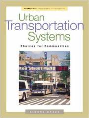 Cover of: Urban Transportation Systems by Sigurd Grava, Sigurd Grava