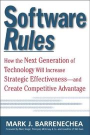 Front cover of Software rules by Mark J. Barrenechea