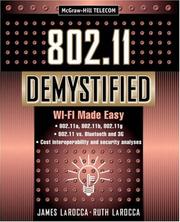 Cover of: 802.11 Demystified | James LaRocca