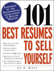 Book cover: 101 Best Resumes to Sell Yourself | Jay A. Block