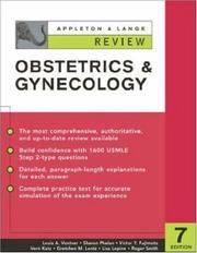Cover of: Appleton & Lange Review of Obstetrics and Gynecology by Louis A. Vontver, Sharon Phelan, Victor Y. Fujimoto, Vern Katz, Gretchen M. Lentz, Lisa Lepine, Roger Smith