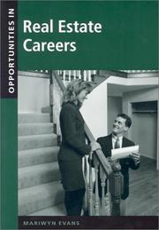 Cover of: Opportunities in Real Estate Careers, Revised Edition