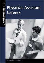 Cover of: Opportunities in Physician Assistant Careers, Revised Edition