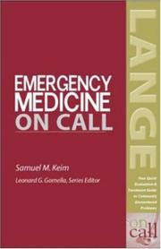 Cover of: Emergency Medicine On Call by Samuel M. Keim