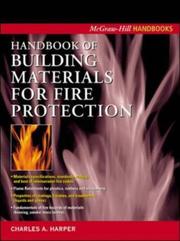 Cover of: Handbook of building materials for fire protection