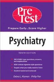 Cover of: Psychiatry by Phil Pan, Debra L. Klamen