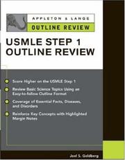 Cover of: Appleton & Lange Outline Review for the USMLE Step 1 by Joel S. Goldberg