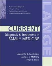 Cover of: Current diagnosis & treatment in family medicine