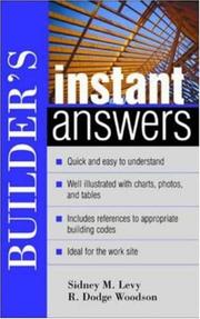 Cover of: Builder's instant answers