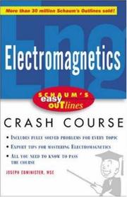 Cover of: Schaum's Easy Outline of Electromagnetics by Joseph Edminister, Joseph Edminister