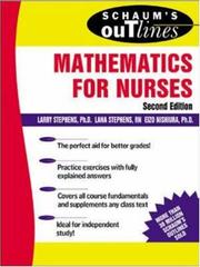 Cover of: Schaum's Outline of Mathematics for Nurses